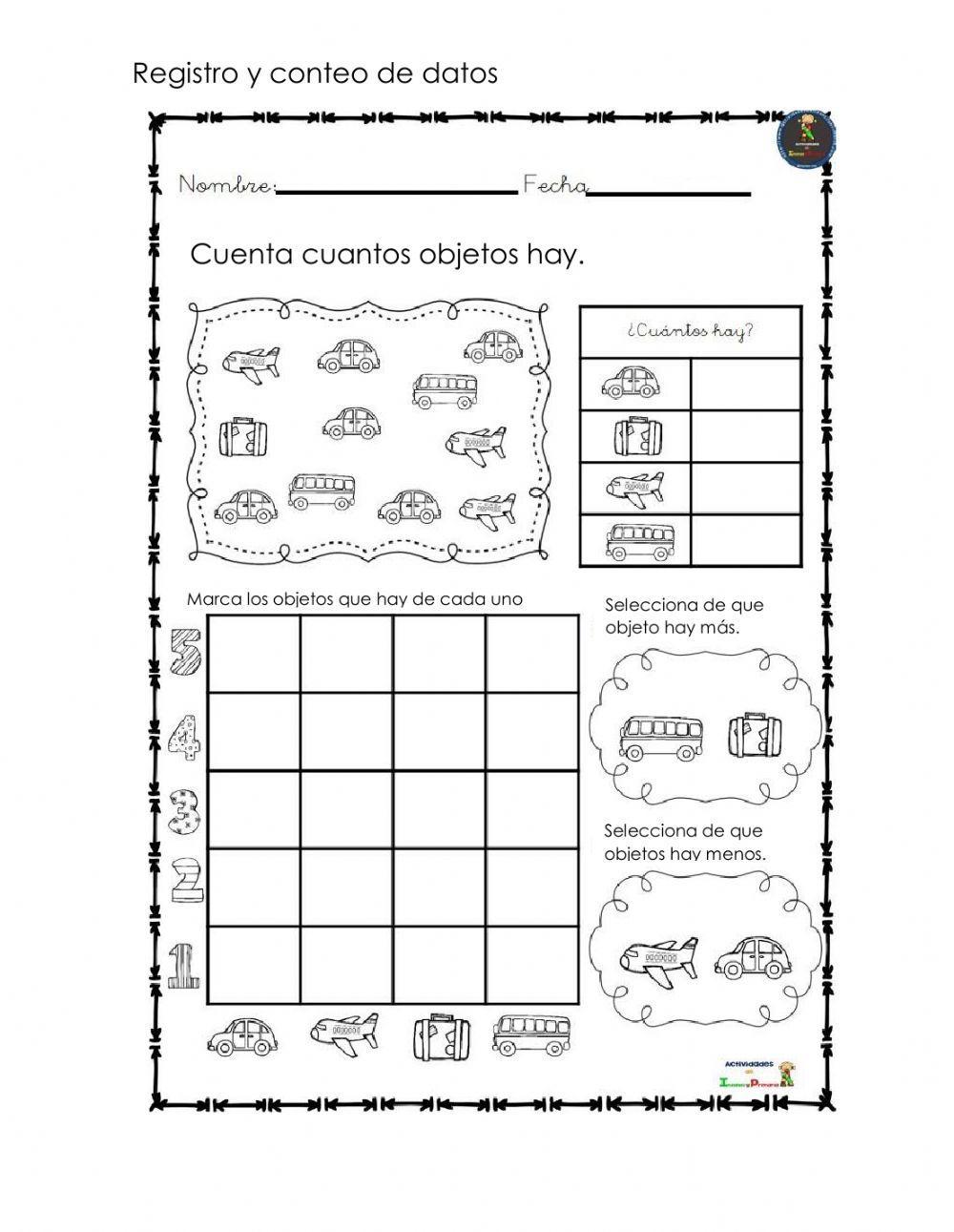 Conteo y registro de datos