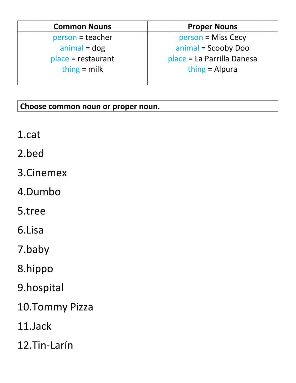 Common and Proper Nouns1