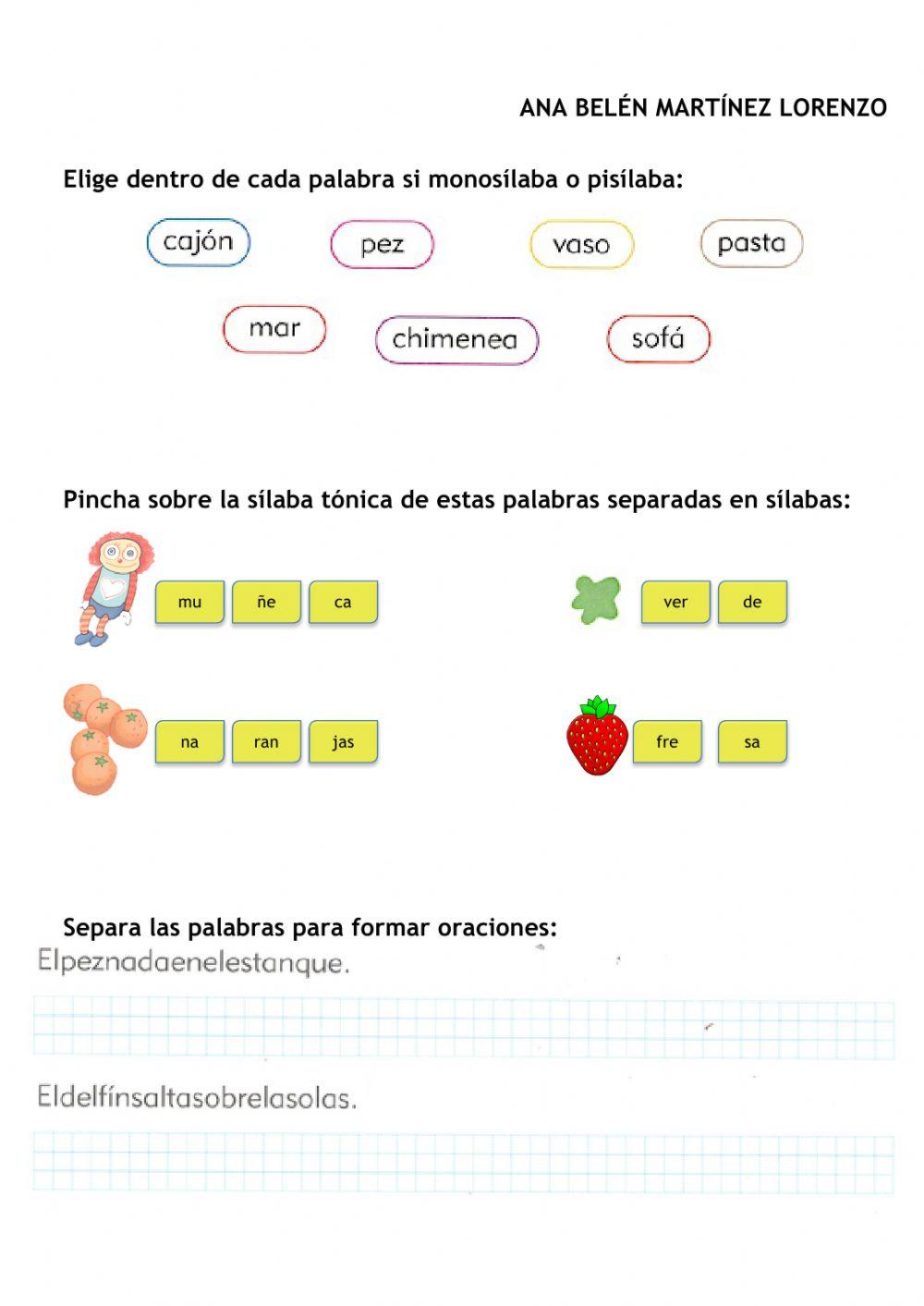 Abecedario y sílabas