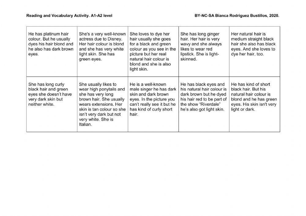 10 CELEBRITIES GUESS WHO  DRAG - DROP ACTIVITY