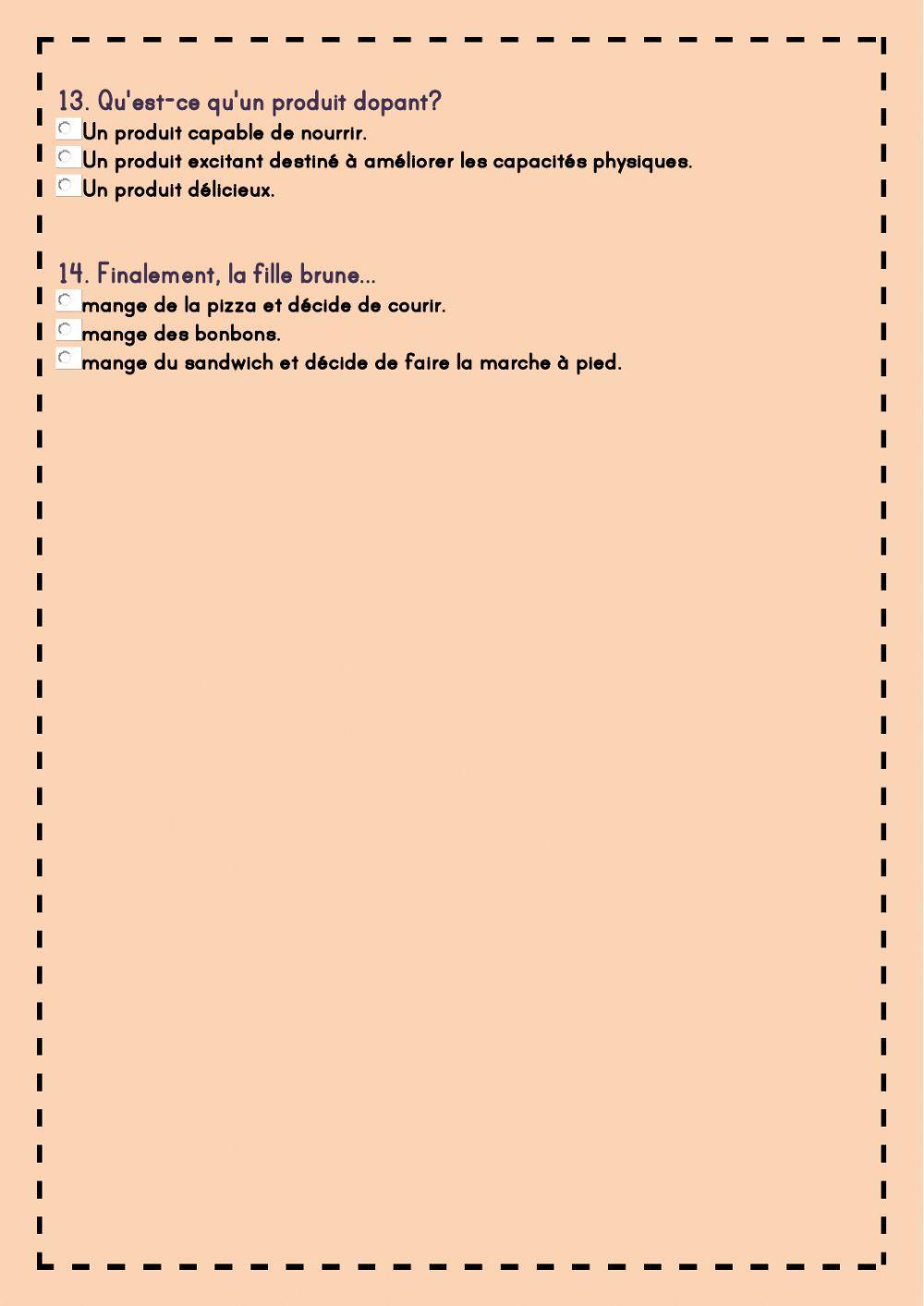 Le sport et la santé.