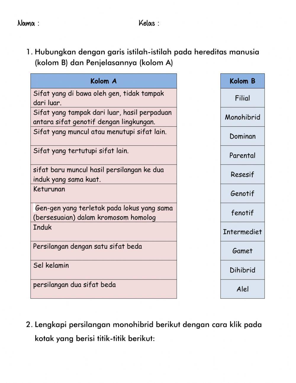 LKS Persilangan kelas 9