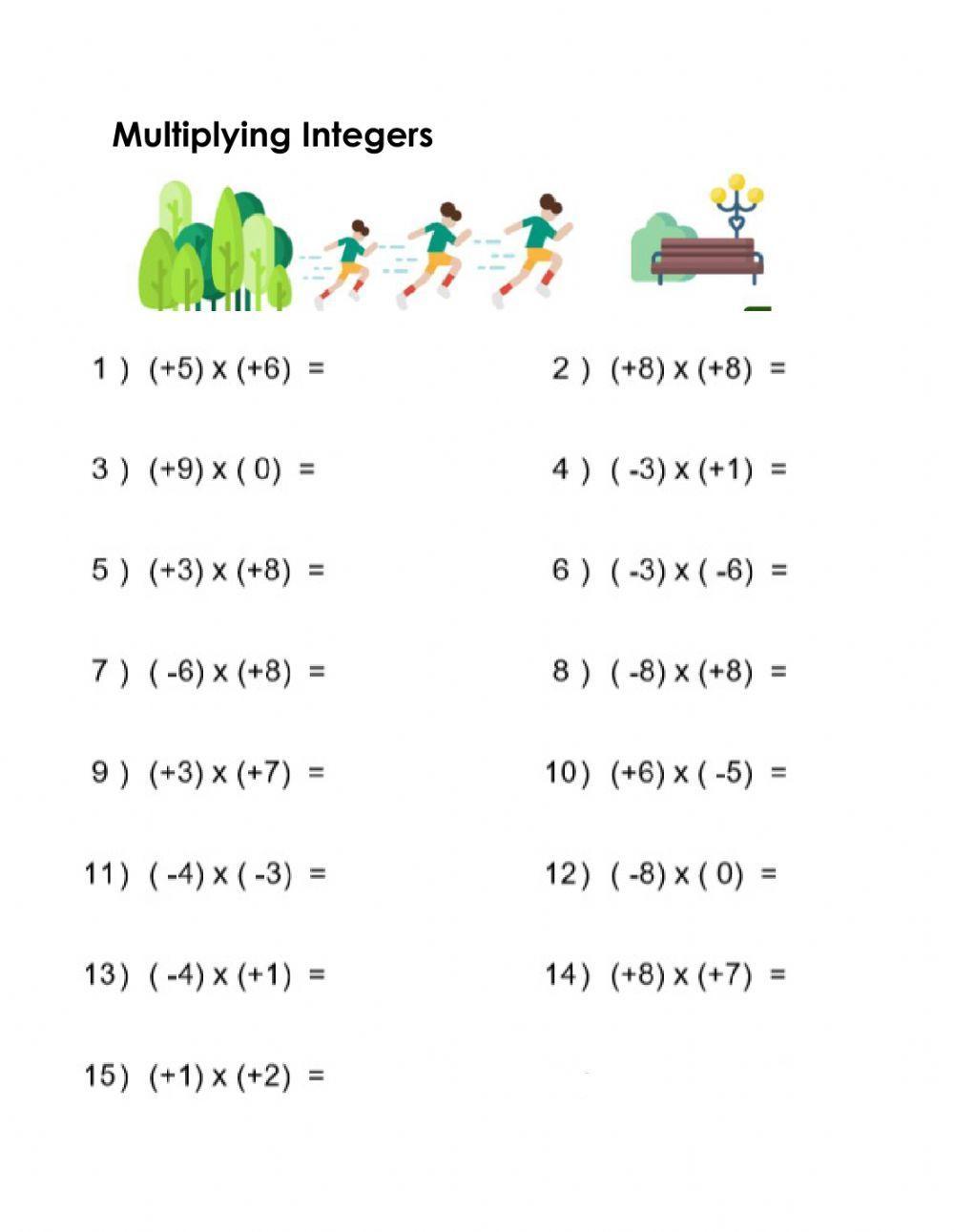 Multiplying integers