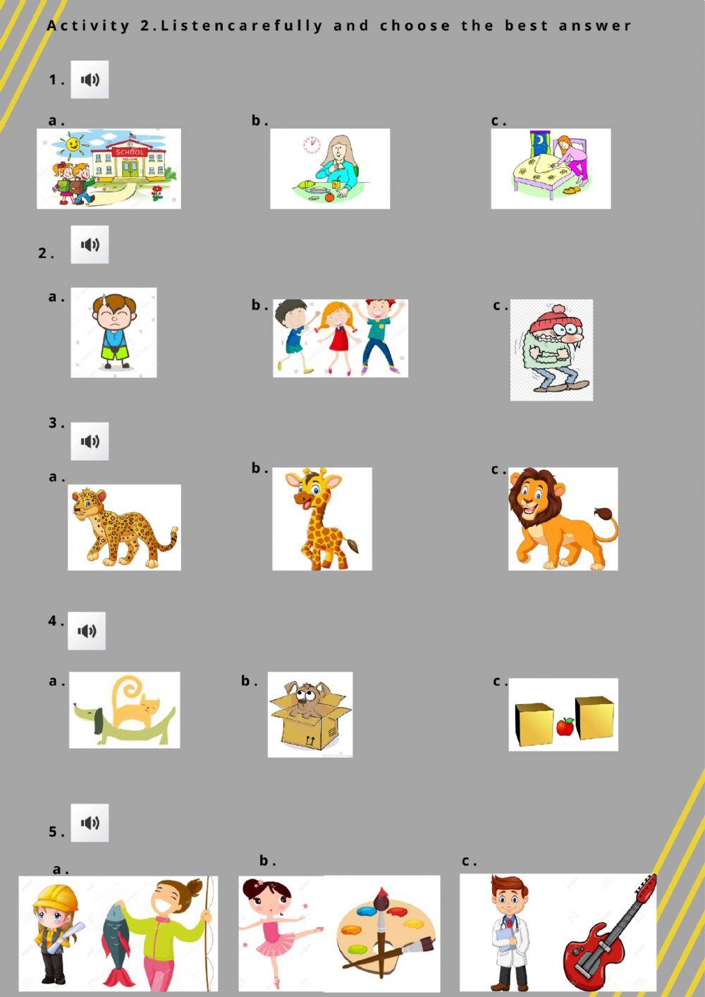 Listening test (elementary)