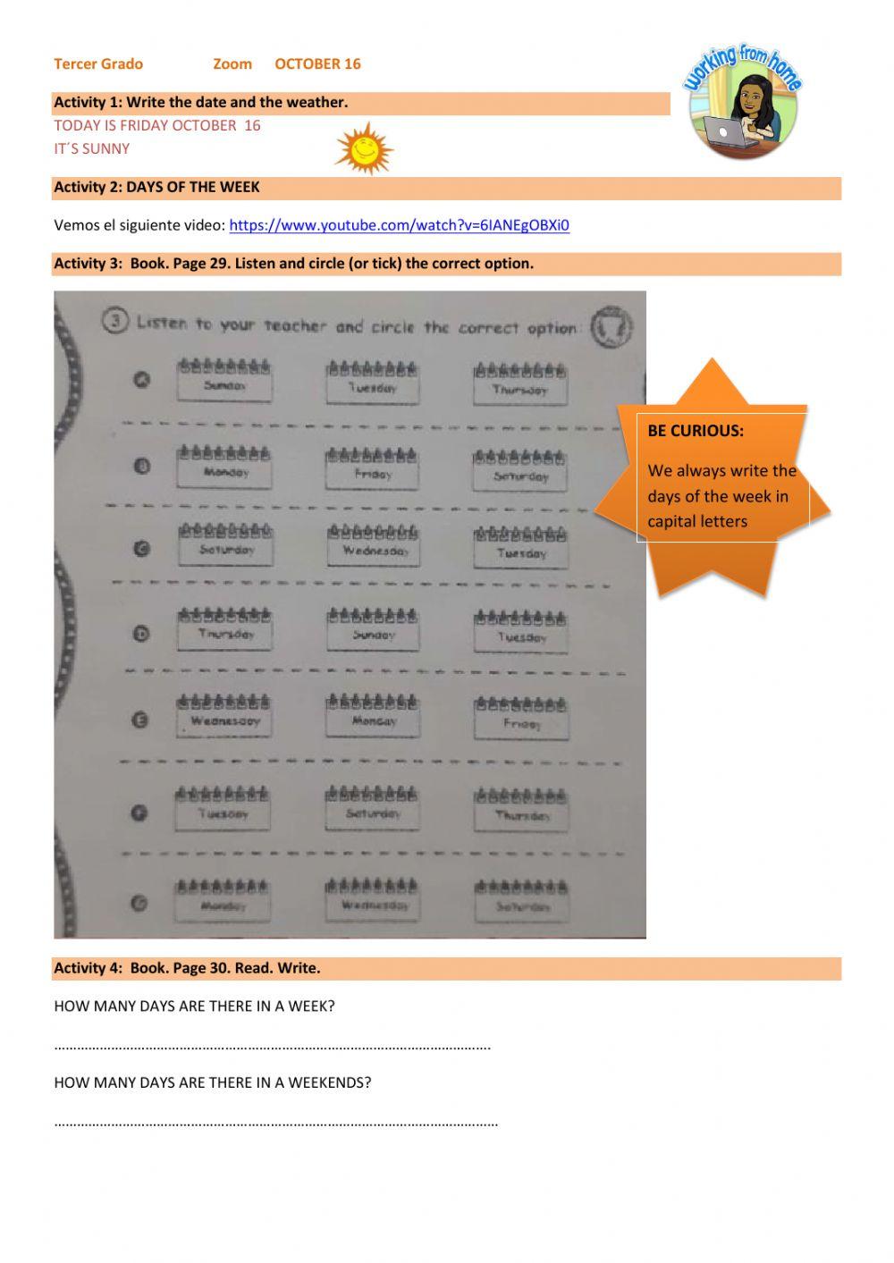 3rd grade September 16