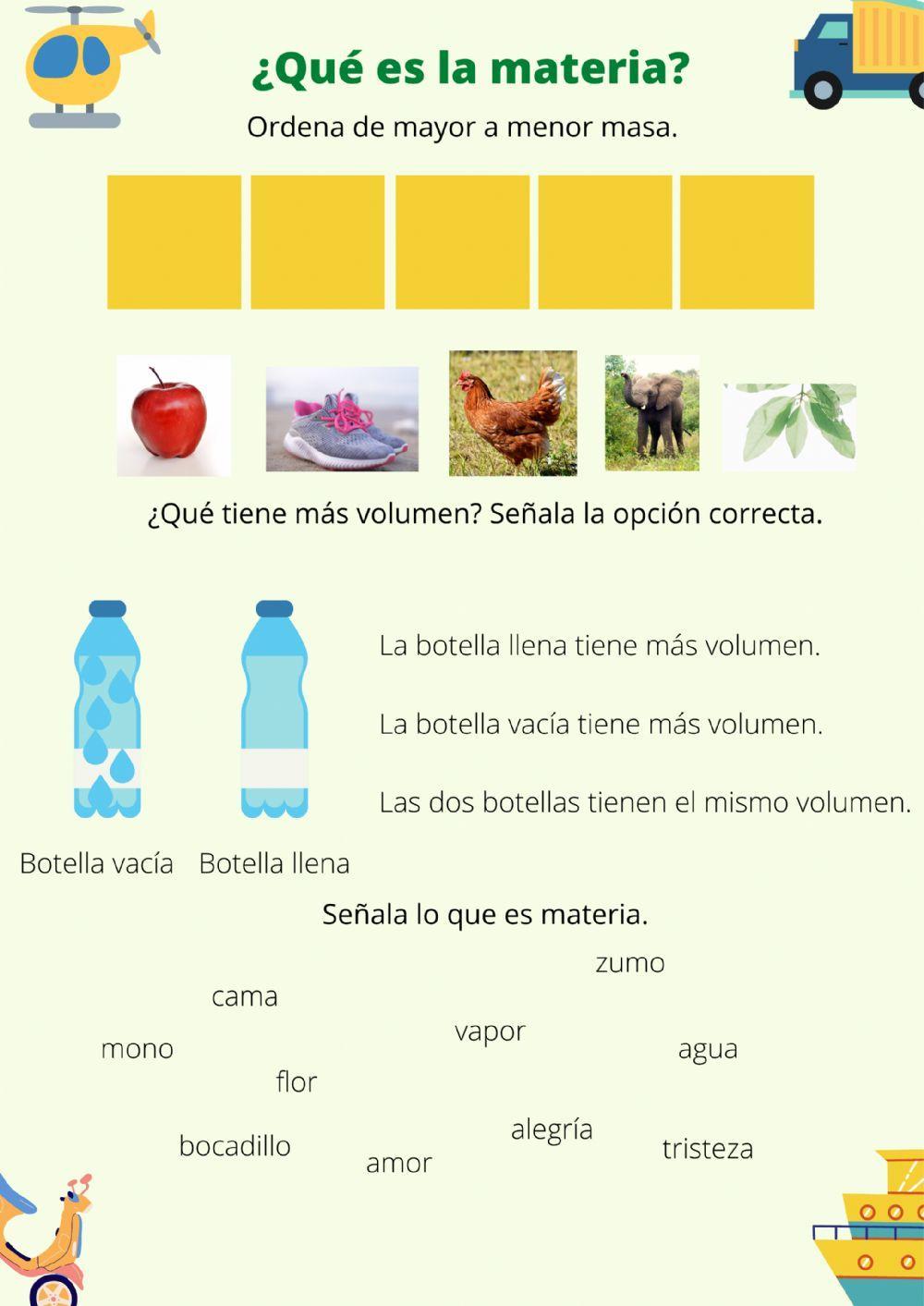 Qué es la masa. masa y volumen