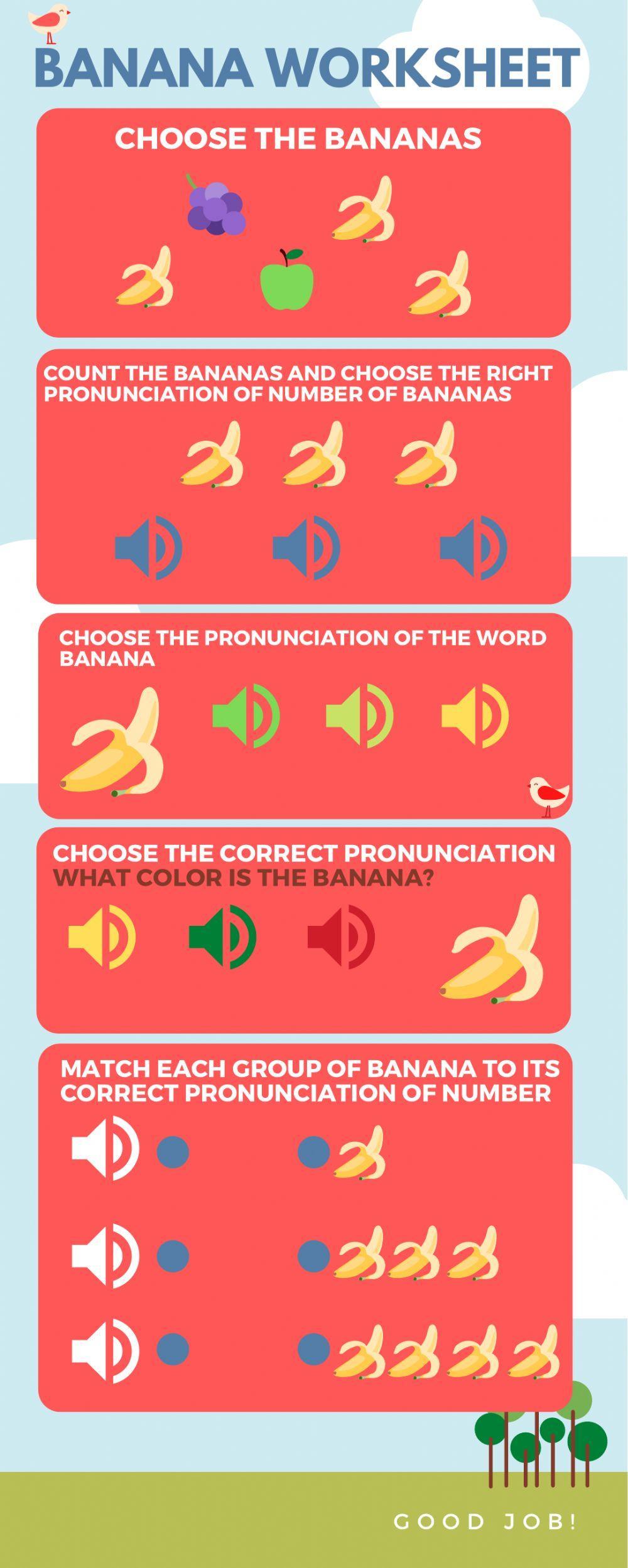 Banana Worksheet