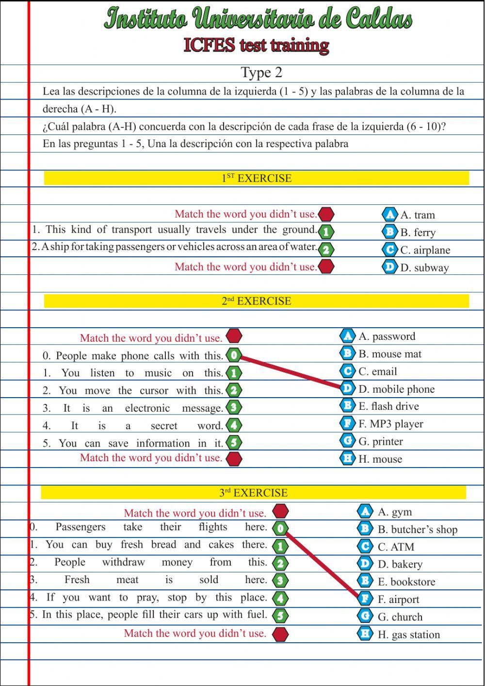 ICFES test training 2