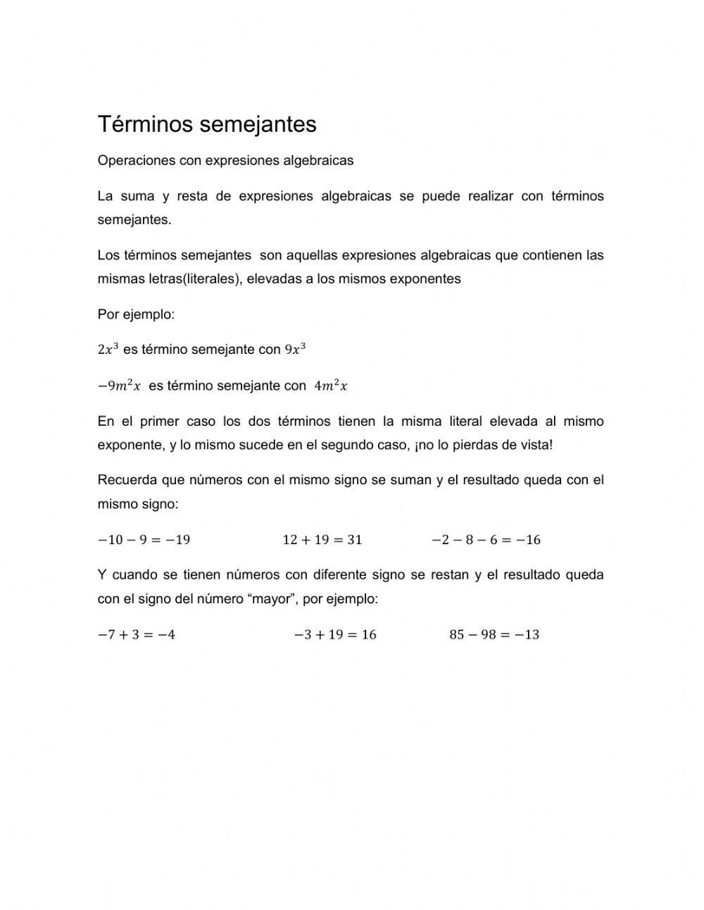 Términos semejantes