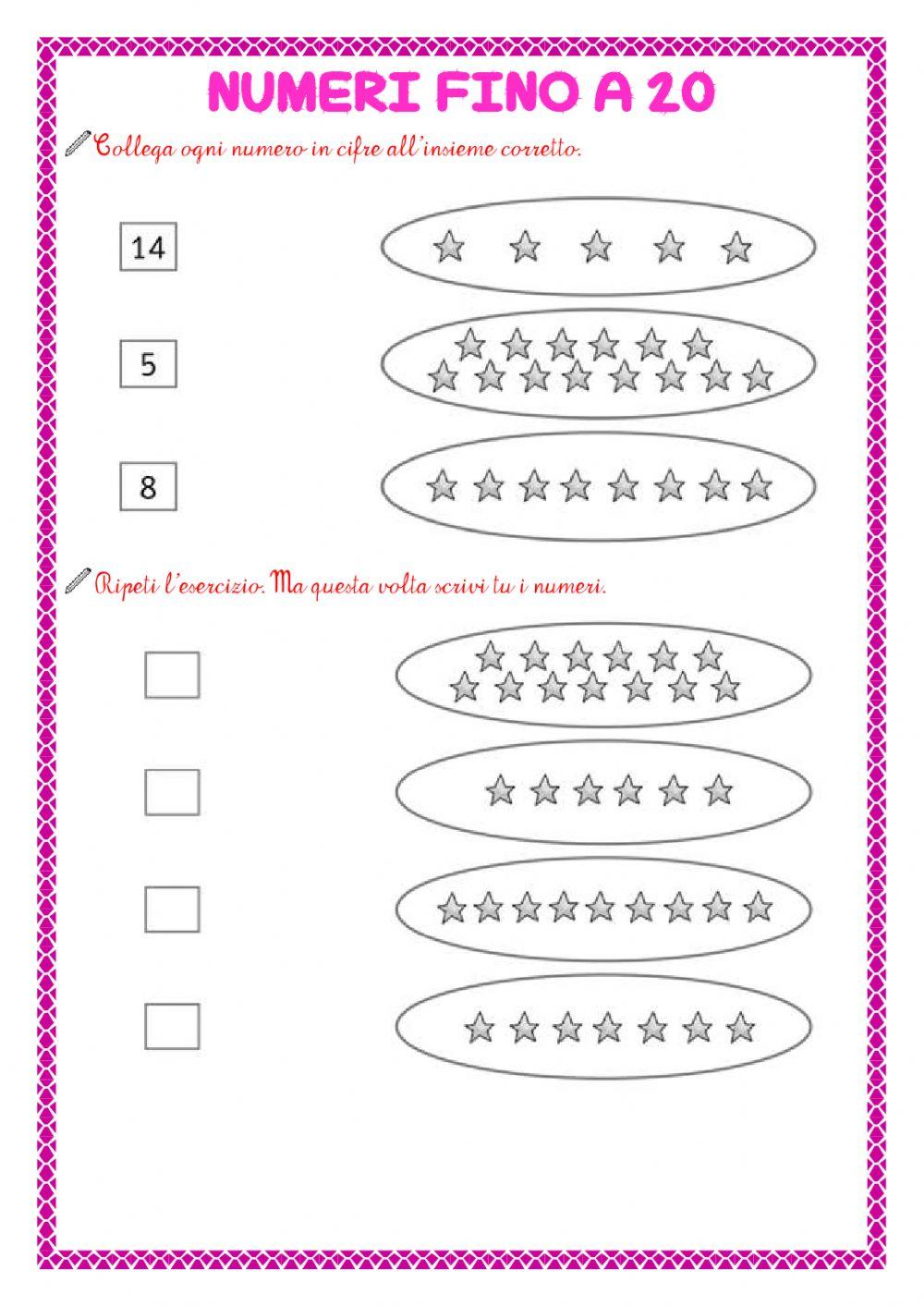Numeri fino a 20
