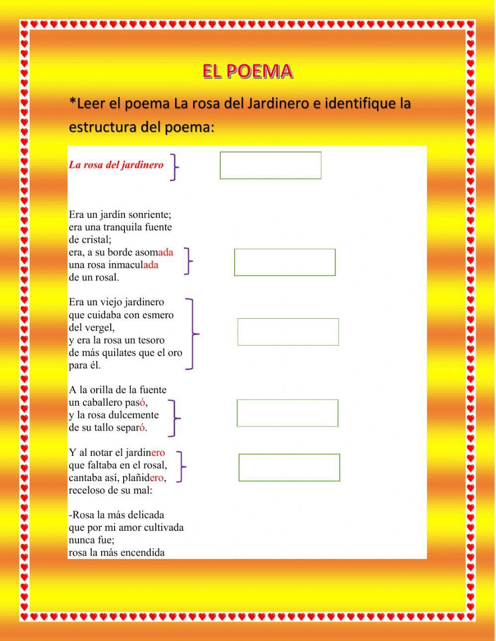Estructura del Poema Estructura del Poema