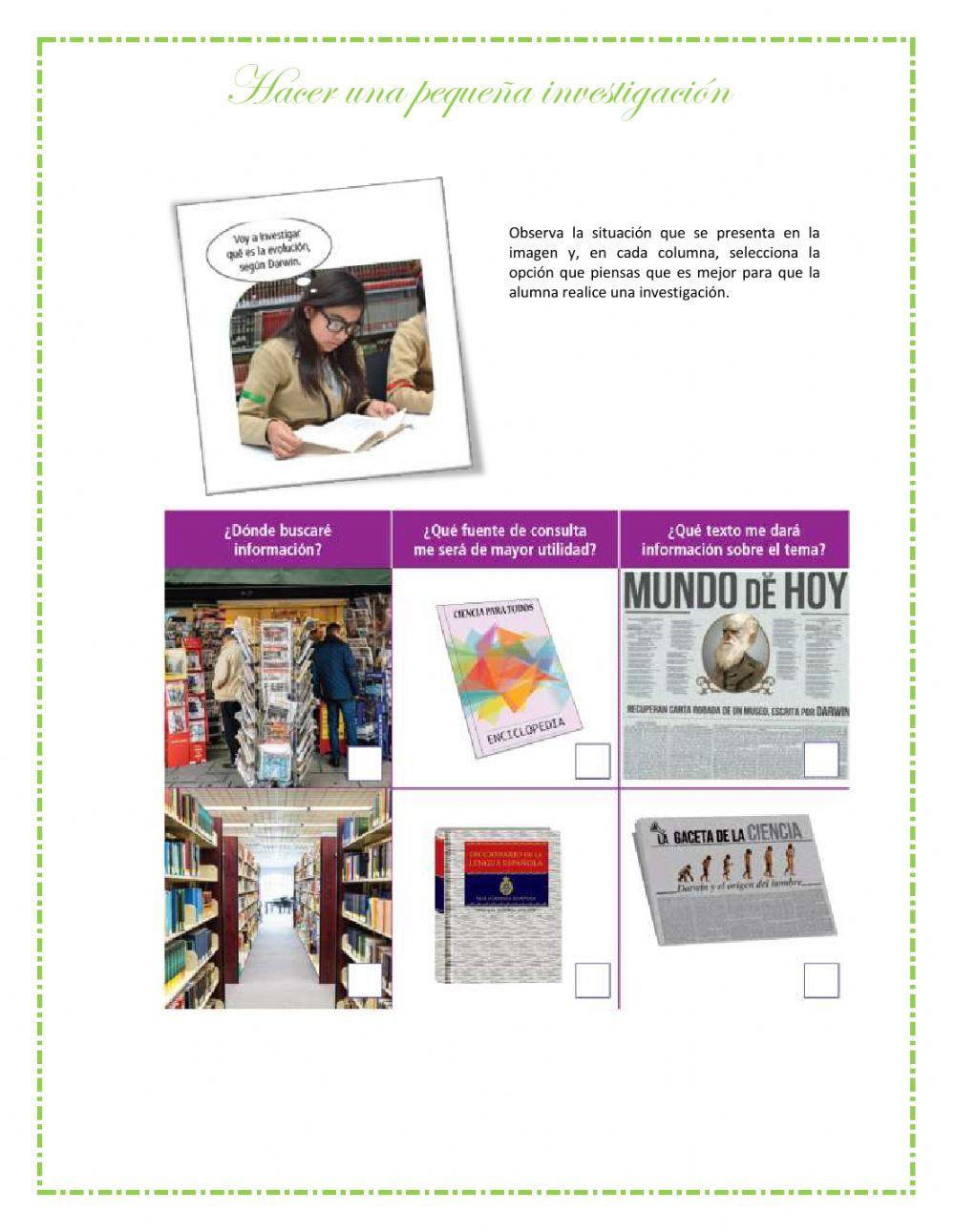 Hacer una investigacion