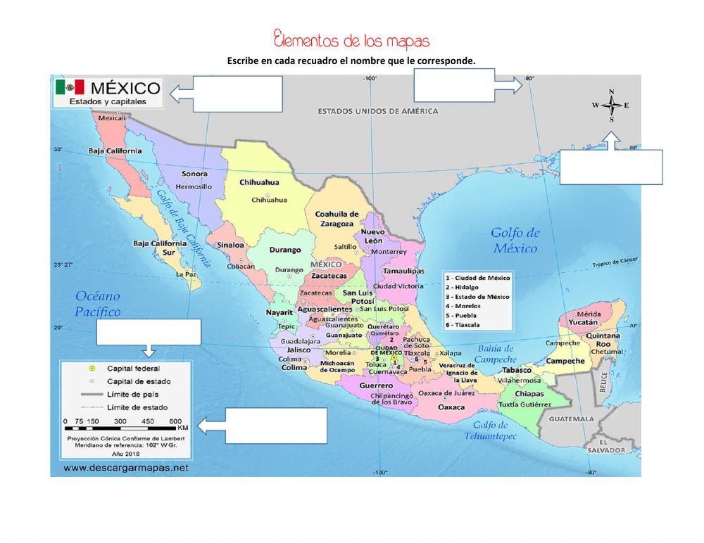 Elementos de los mapas y planos