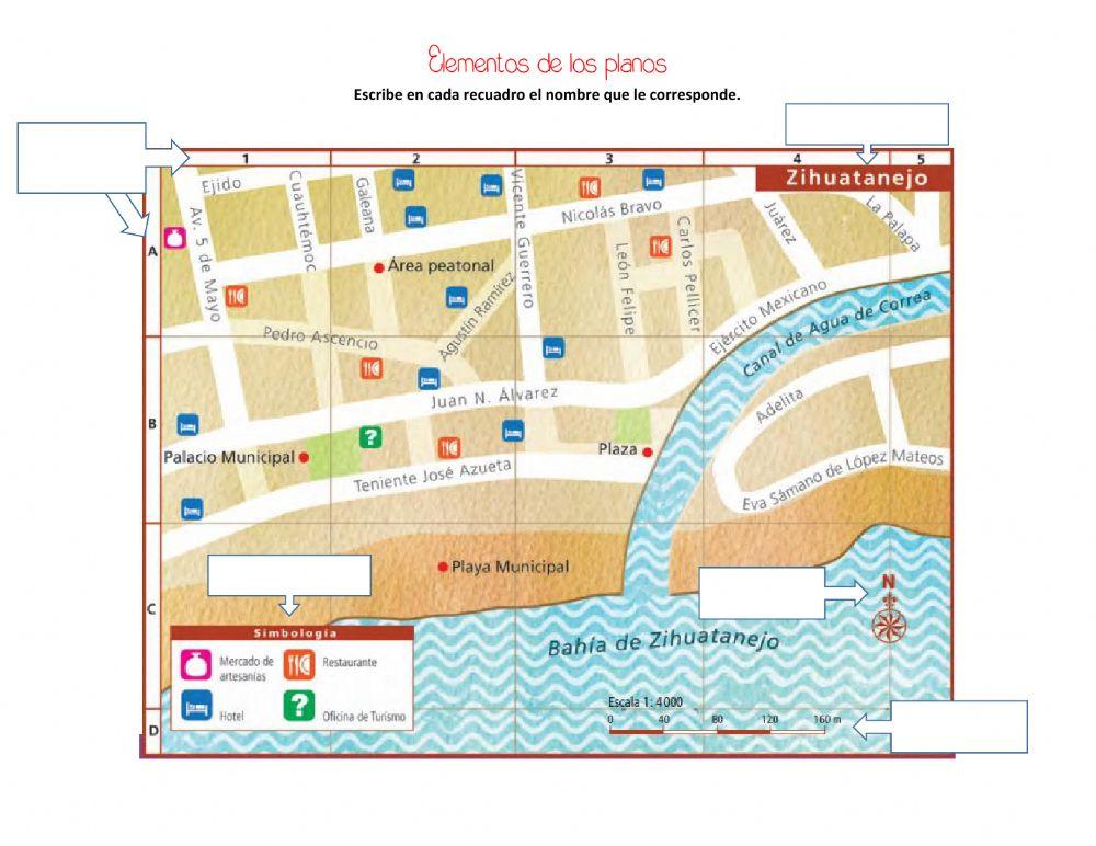 Elementos de los mapas y planos