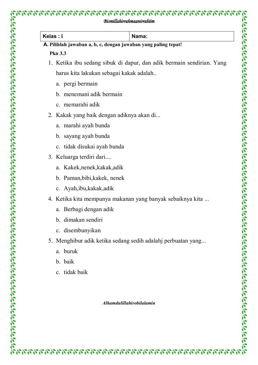 selasa,13 oktober ppkn tema 2 kd 3.3