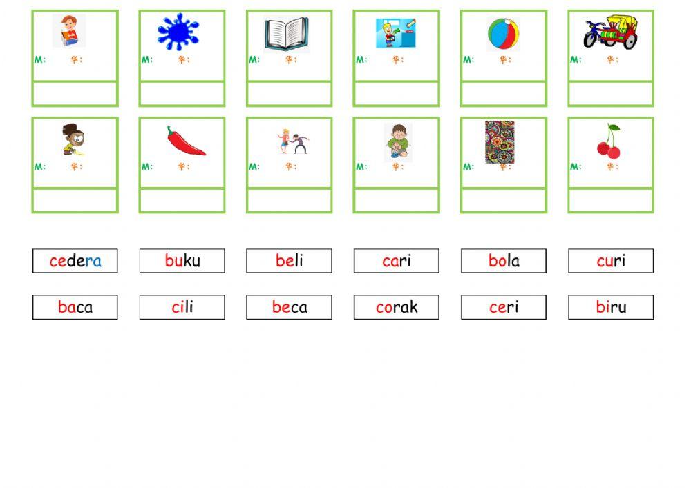 Suku Kata KVKV-KVKVKV b dan c