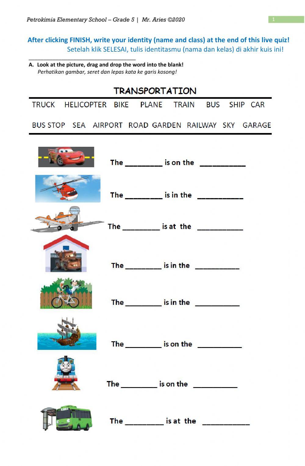 LW Grade 5 - Transportation