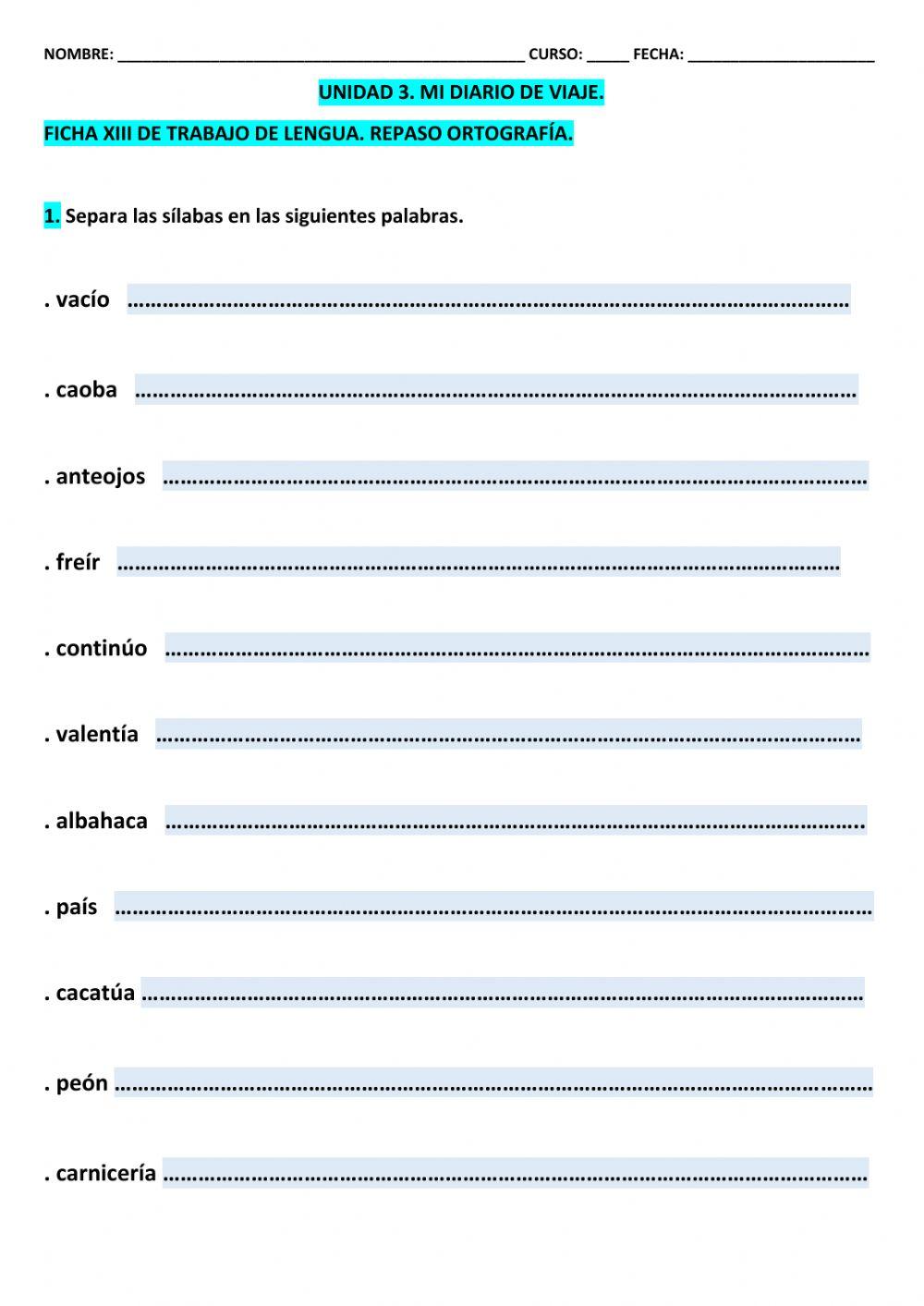 Ficha 13  lcl t-3 5º epo