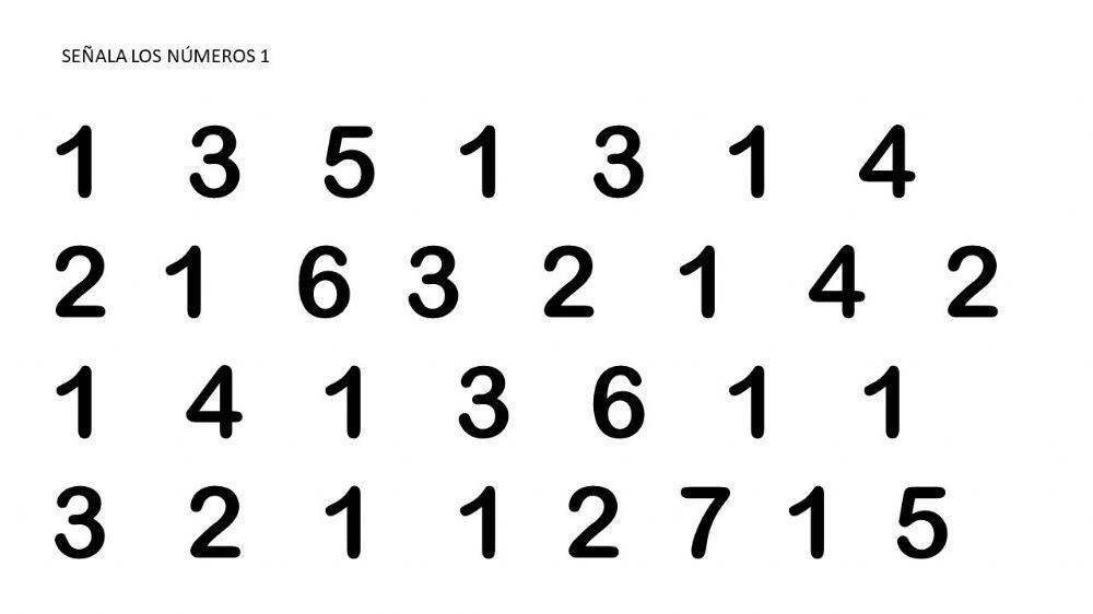 Identificar número 1