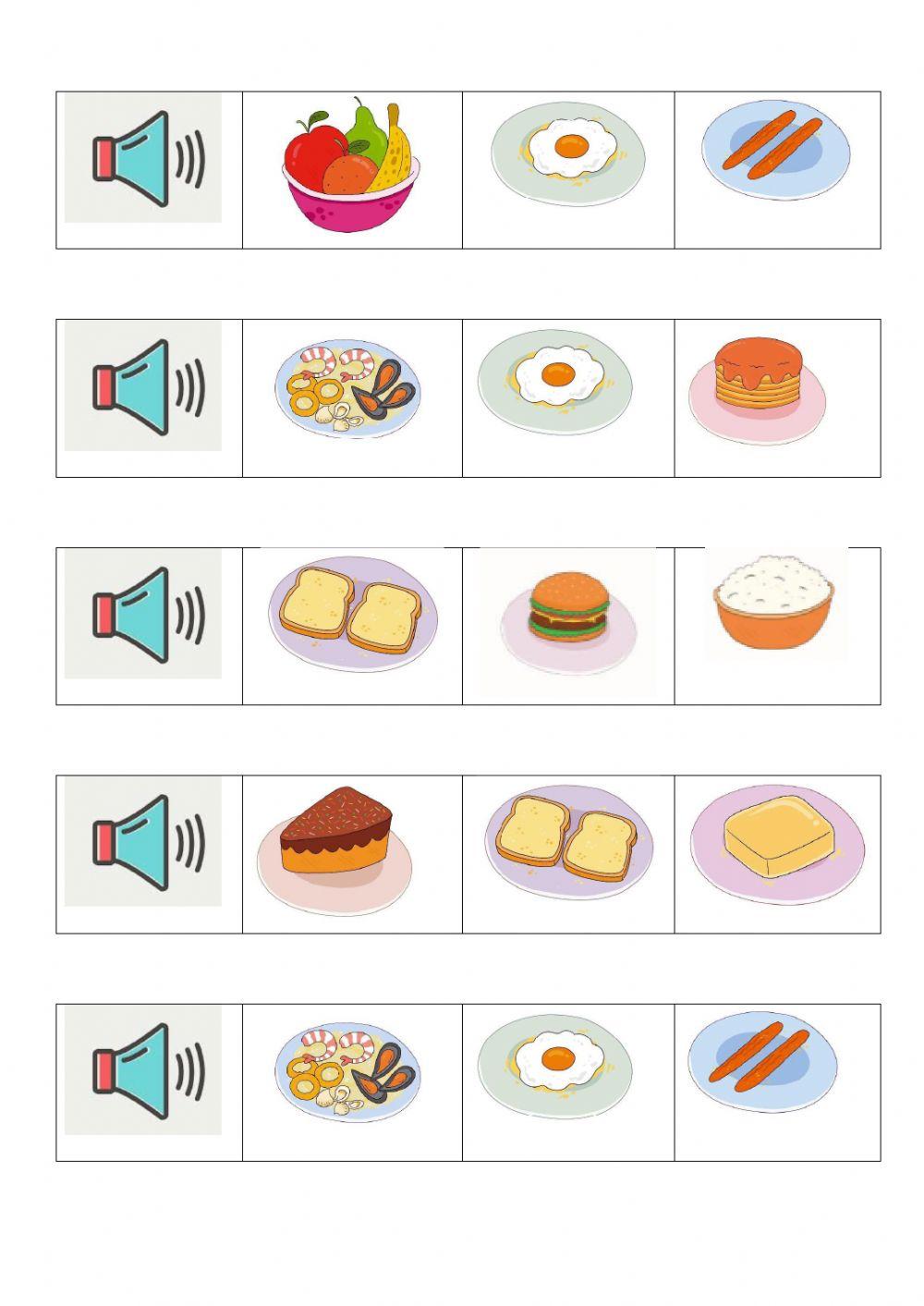 Food vocabulary