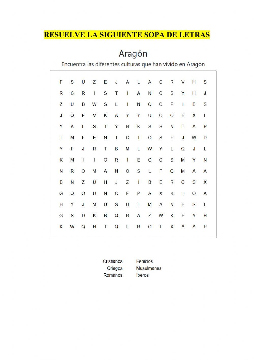 Pueblos de la historia de Aragón