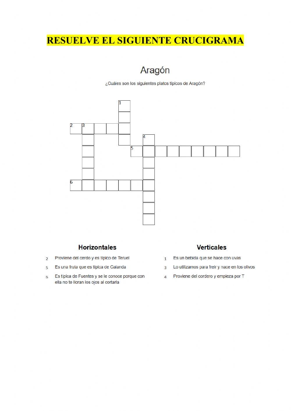 Productos típicos de Aragón