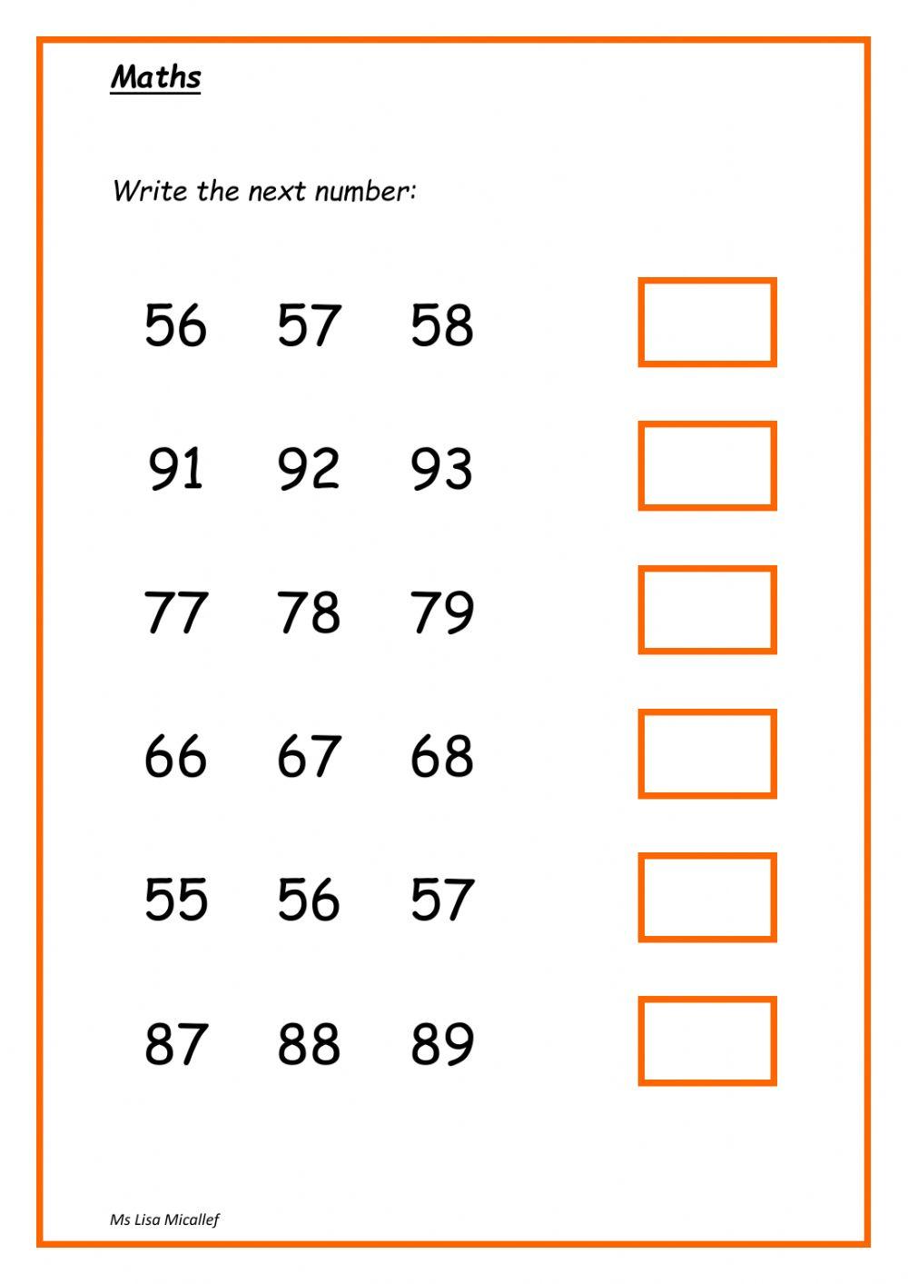 414563 | Write the next number | lisamicallef