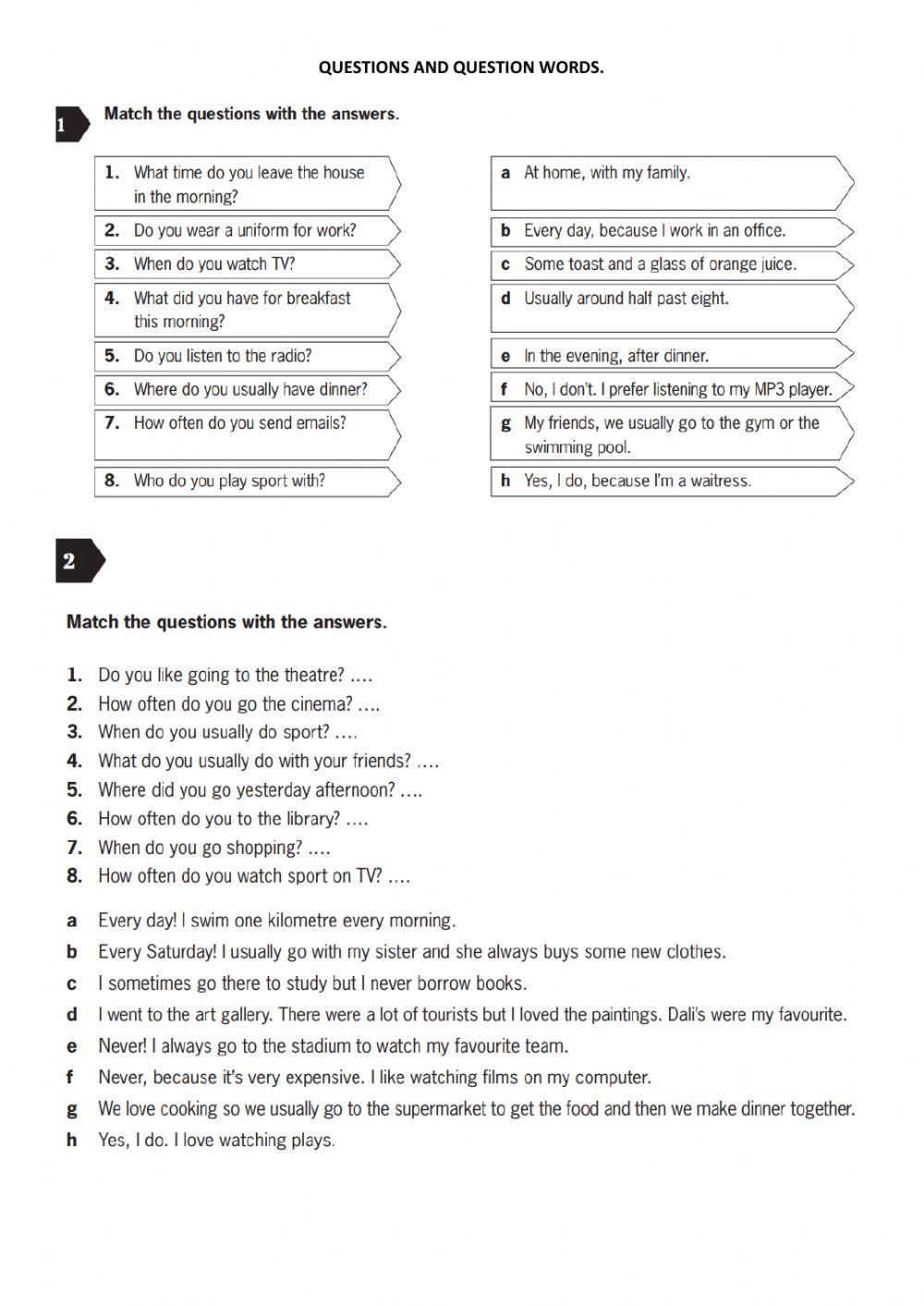 Questions and answers