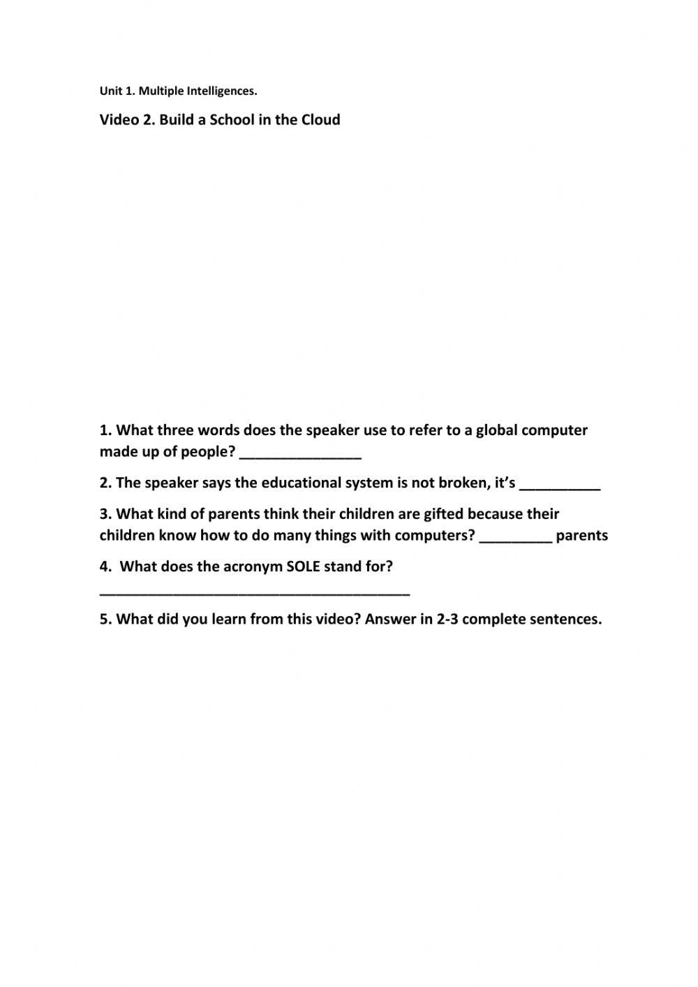 Video 2-Build a School in the Cloud