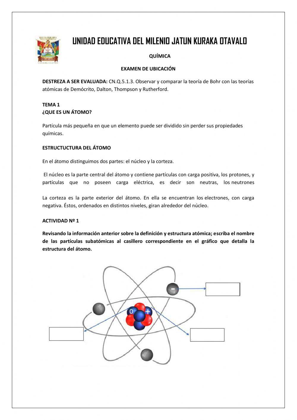 Examen de ubicación