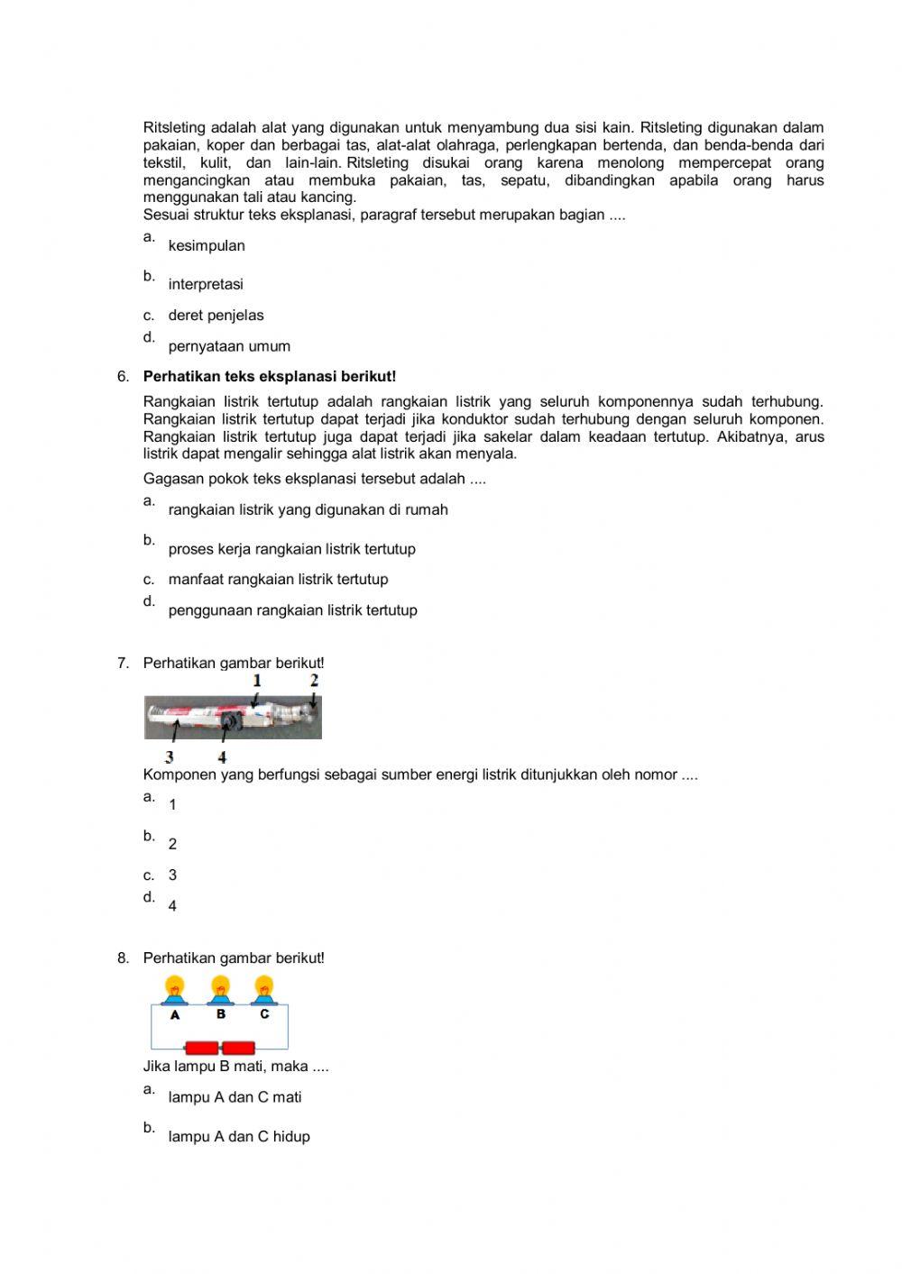 Penilaian Harian Tema 3