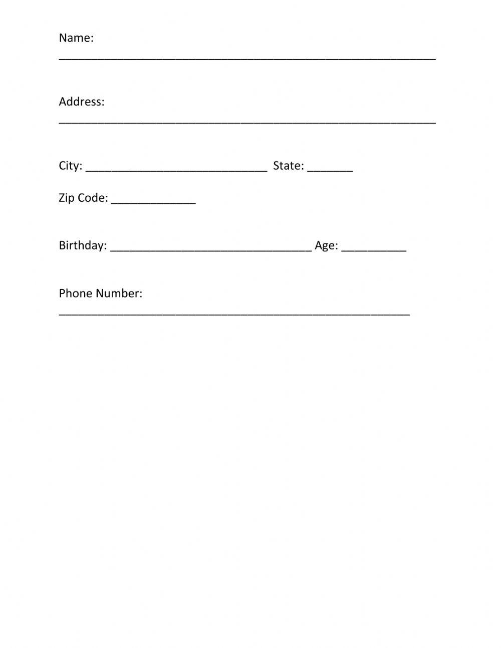 Personal Info Interactive Worksheet Live Worksheets personal-info-interactive-worksheet-live-worksheets