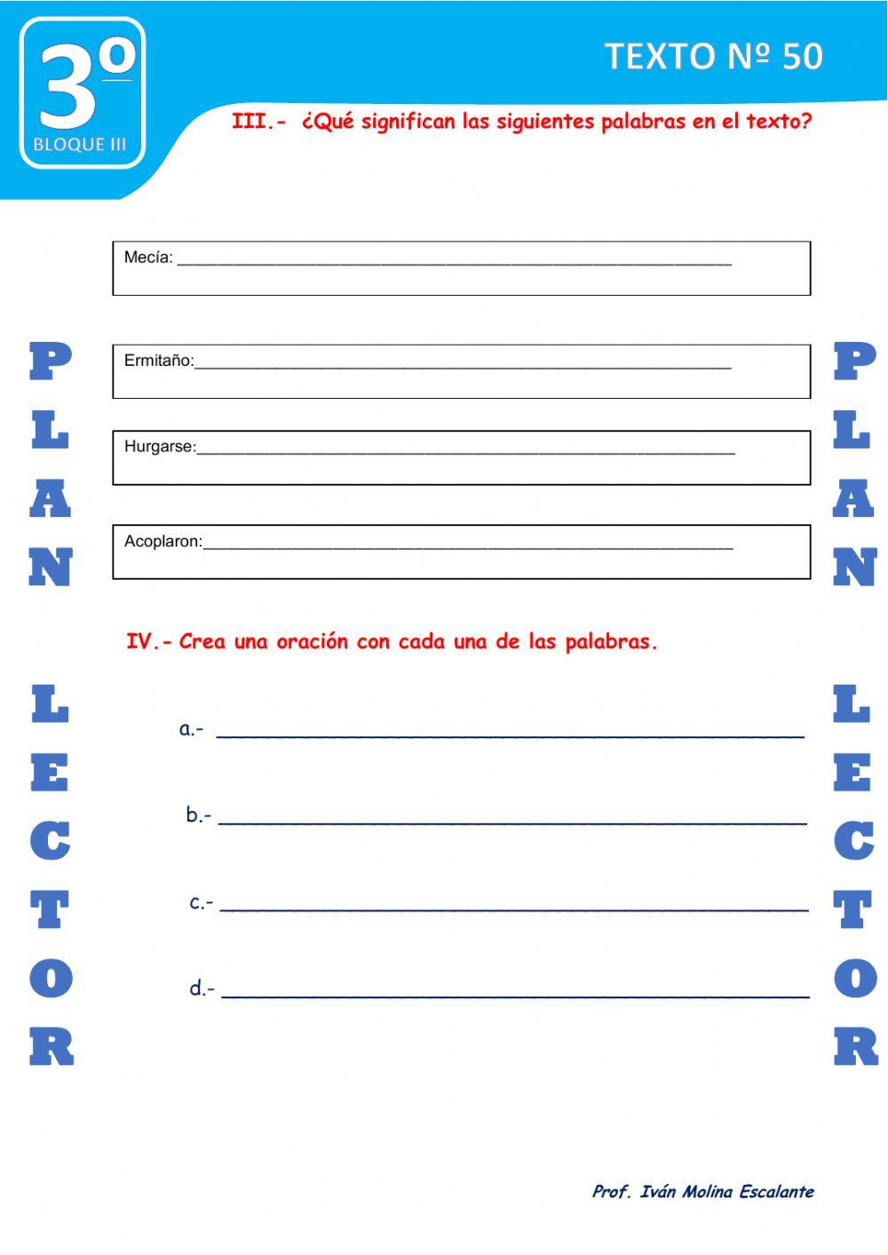 Texto nº 50 el caracolillo gustavillo