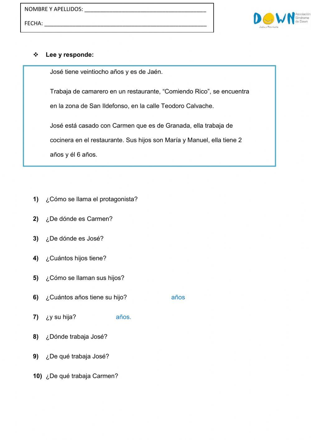 LECTURA La vida de José