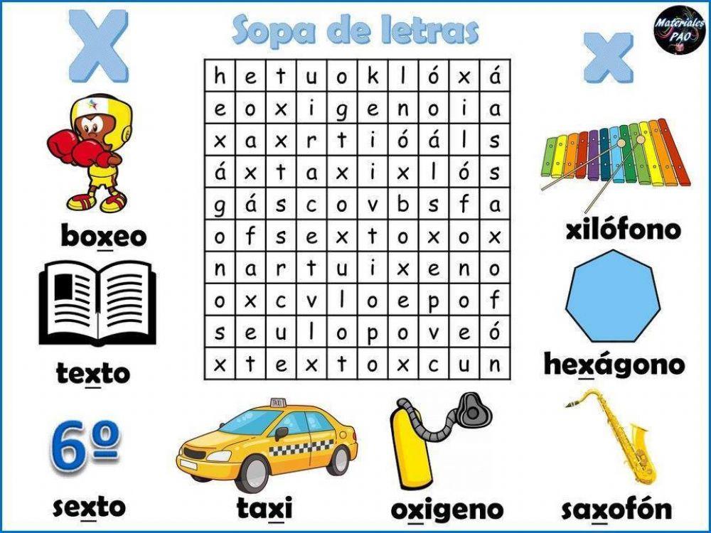 Sopa de letras -X-
