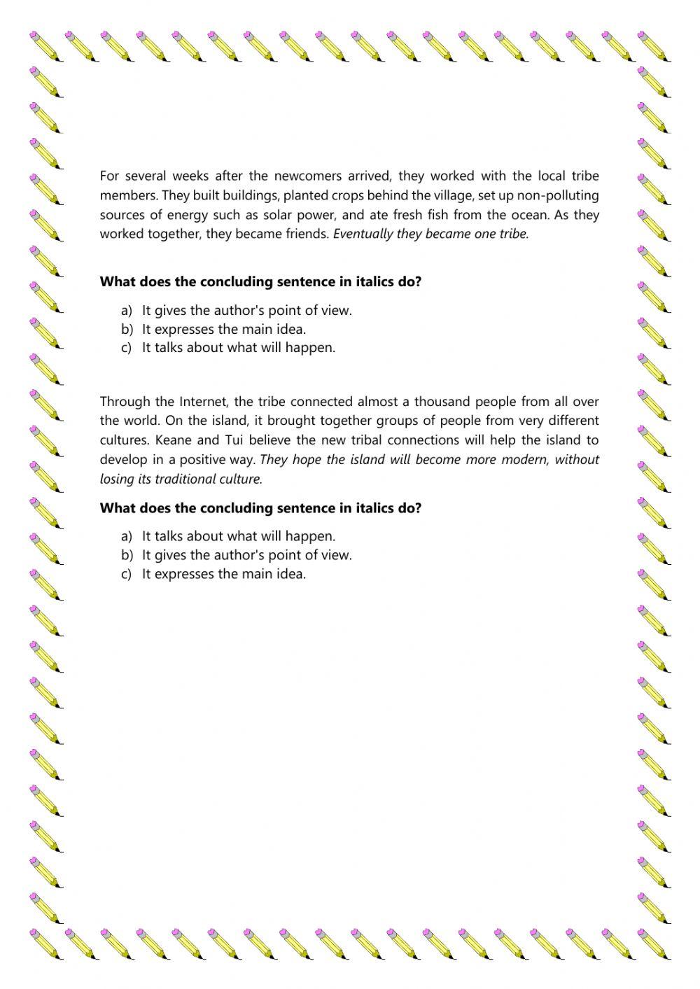 concluding-sentence-worksheet-live-worksheets