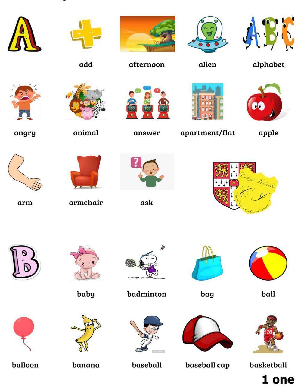 Starters Vocabulary 1