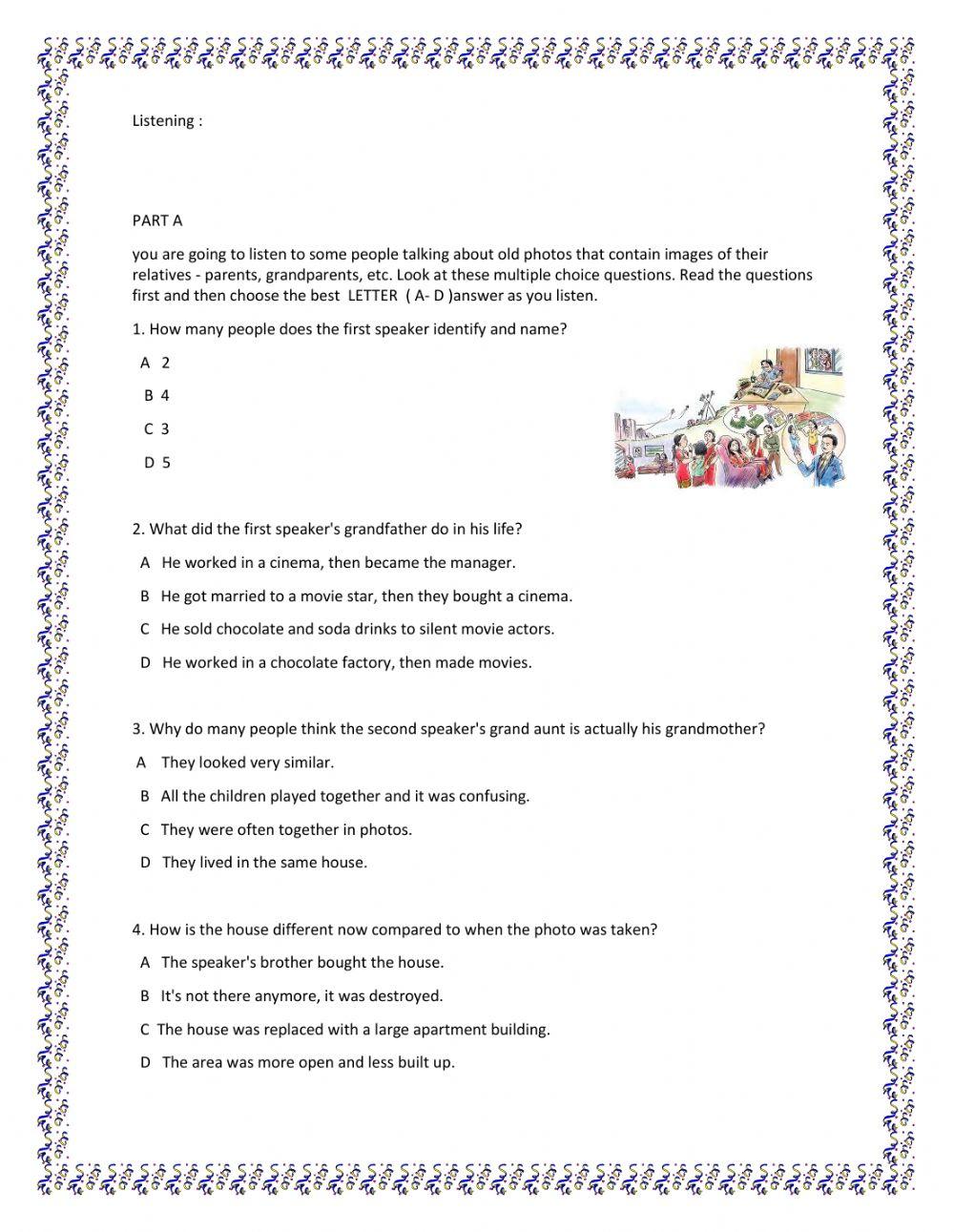 Describing a picture