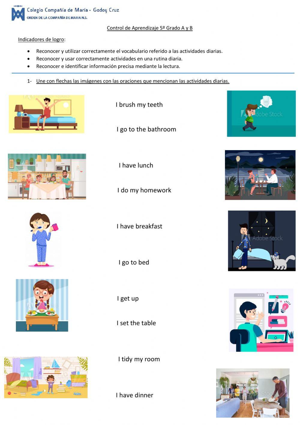 Control 5º Grado A y B