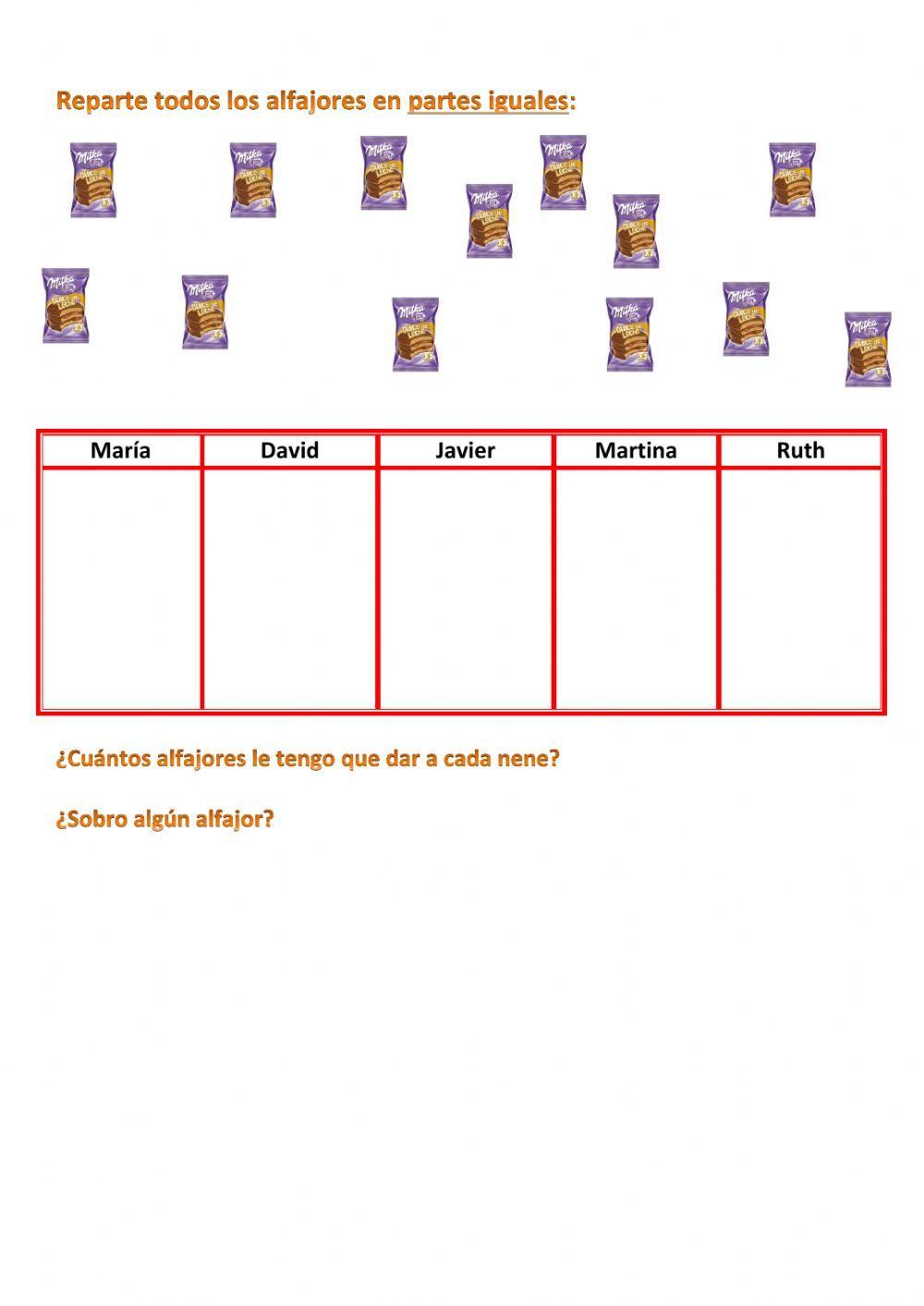 Repartiendo y dividiendo