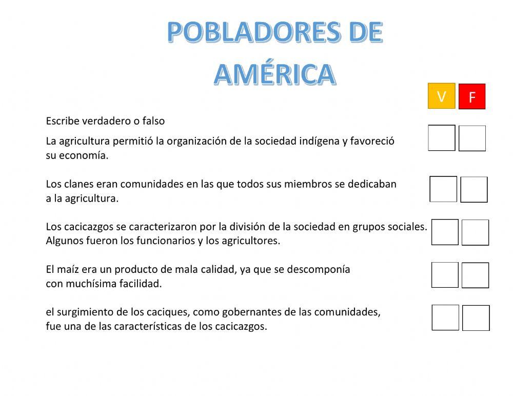 Pobladores América