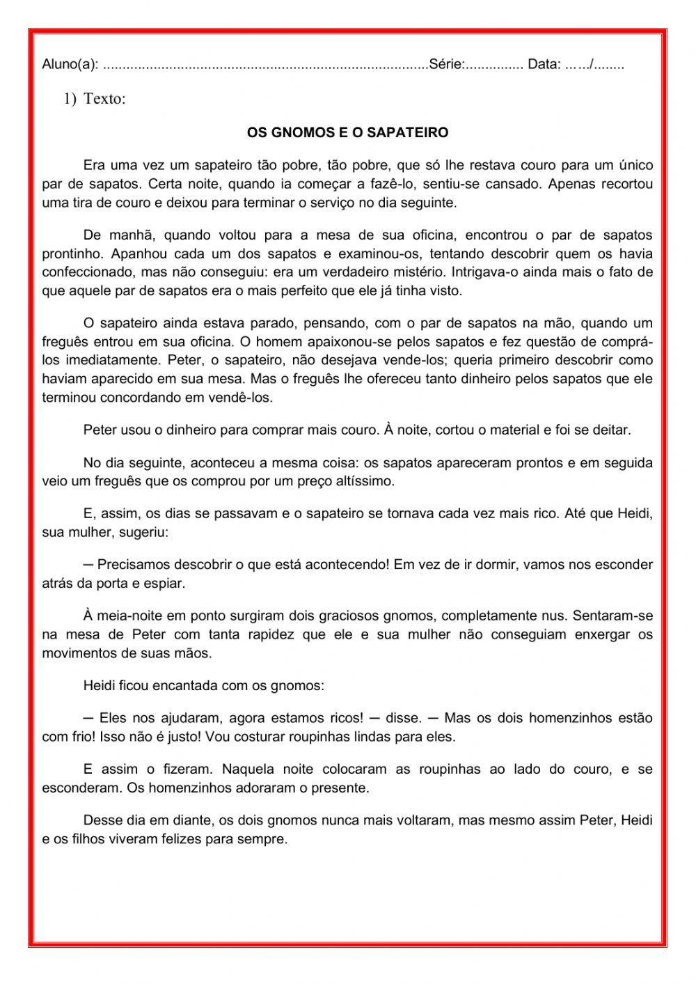 Interpretação de texto