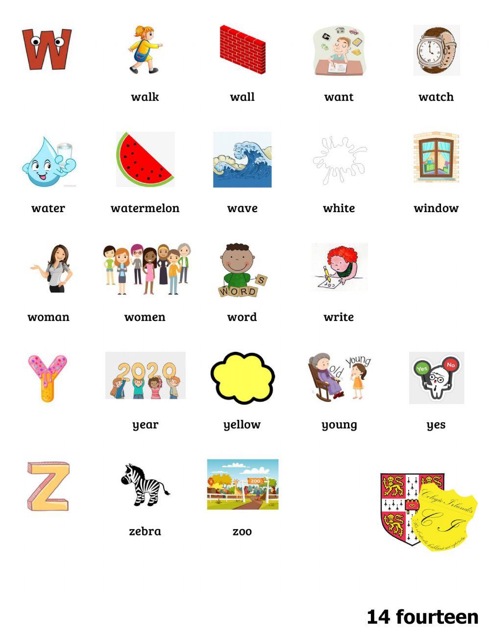 Starters Vocabulary 14