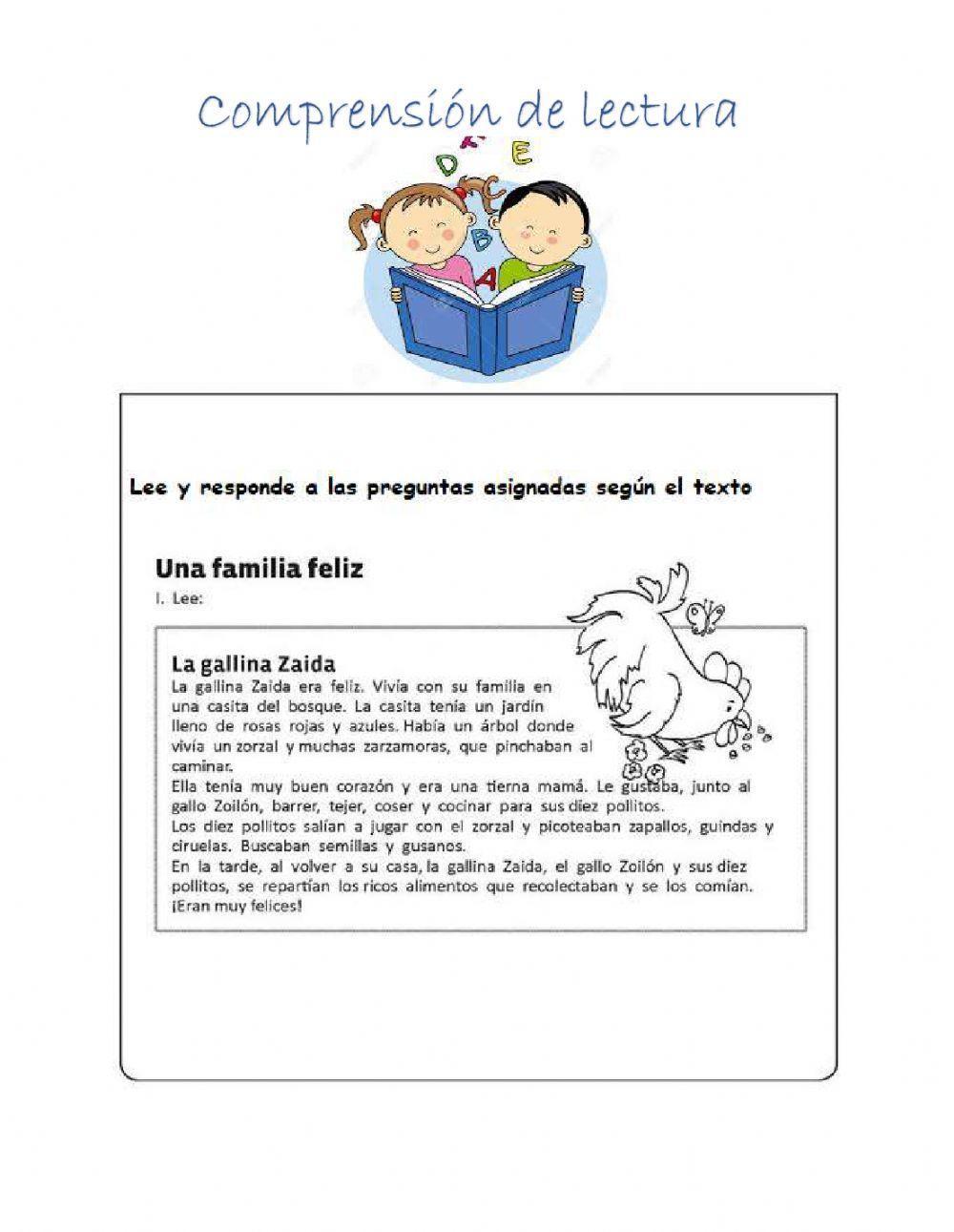 Comprensión de lectura