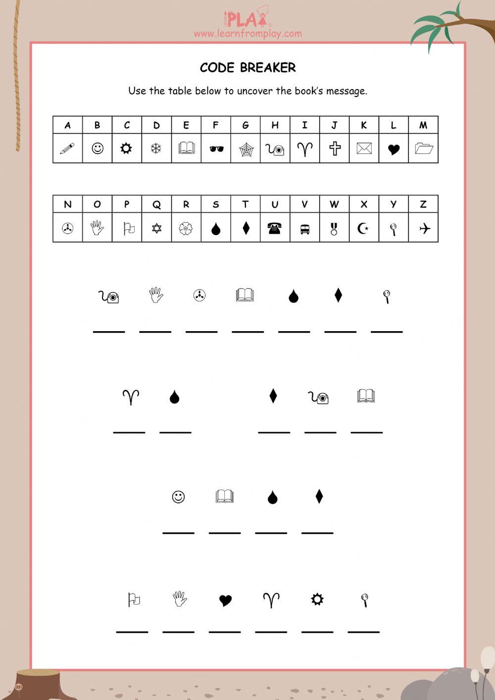 Liarbird Code Breaker worksheet Live Worksheets