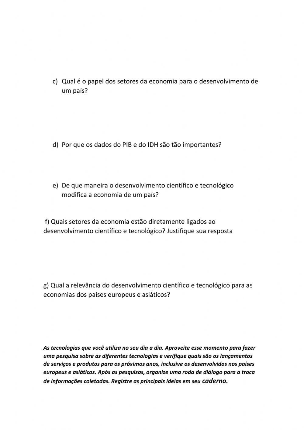 Ciência e tecnologia para o desenvolvimento de um país