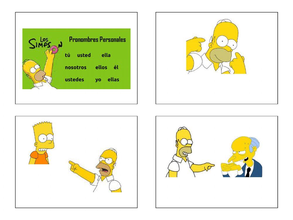 Simpsons Subject Pronouns