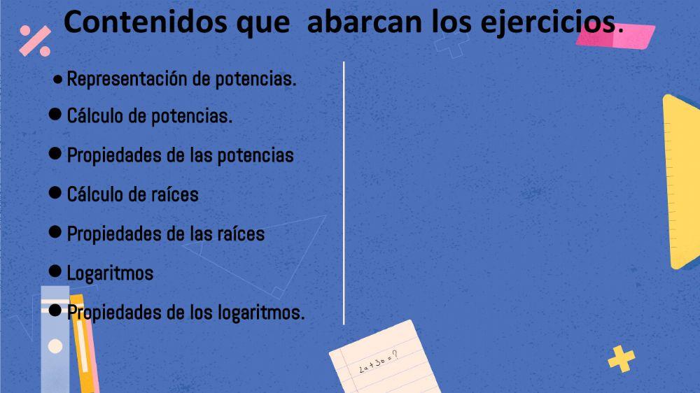 Unidad Potencias raíces y logaritmos