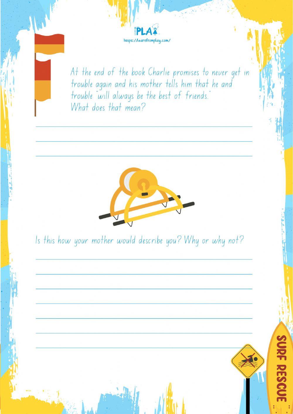 Trouble in the Surf - Writing