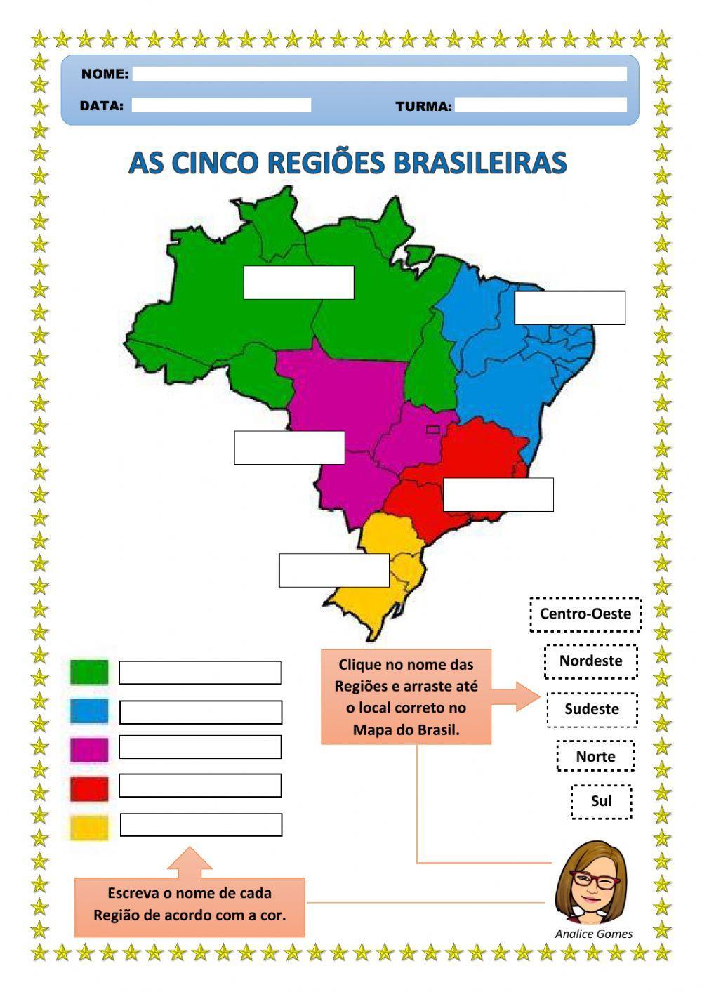 As Cinco Regiões Brasileiras